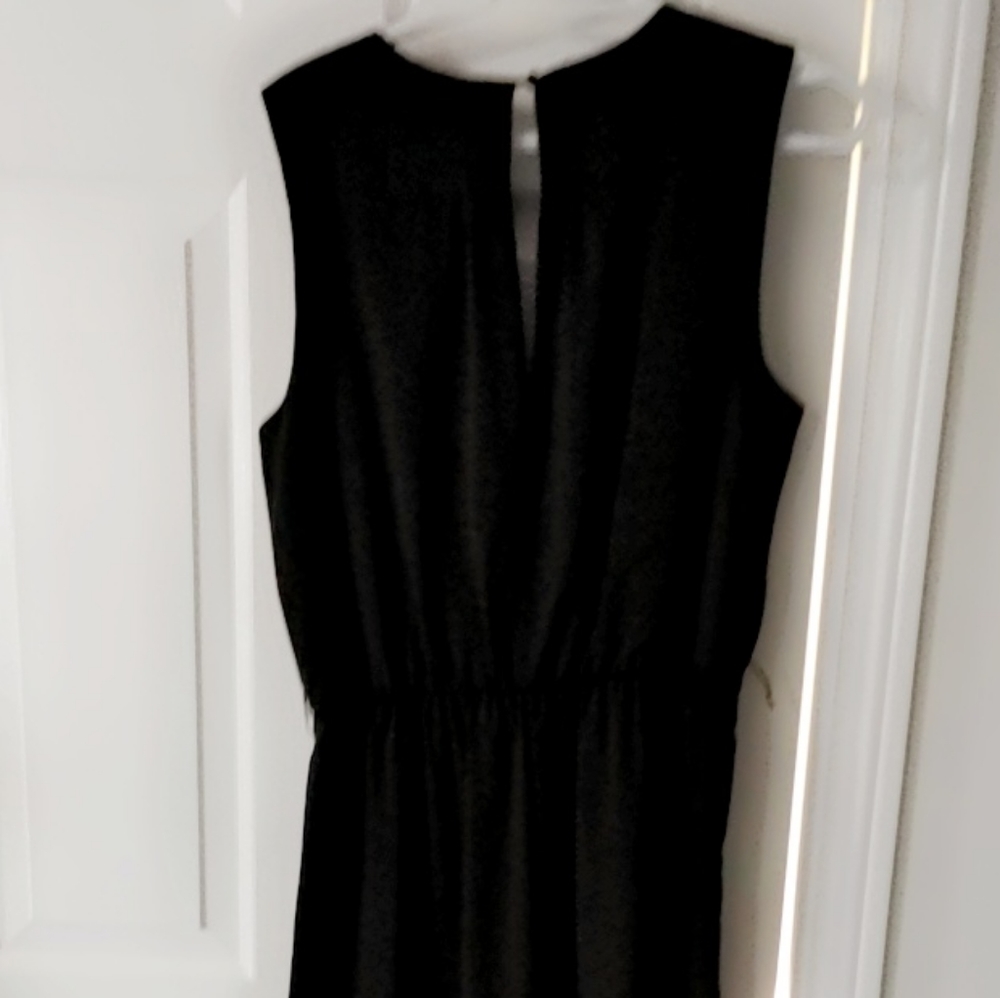 Black slim leg jumpsuit